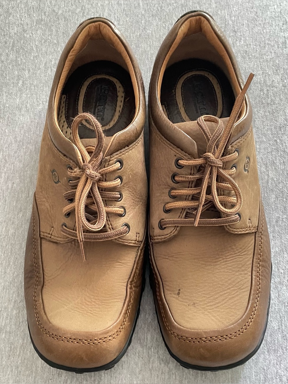 Rockport Men’s Size US11 EU45 Tan Leather Lace-Up Casual Shoes